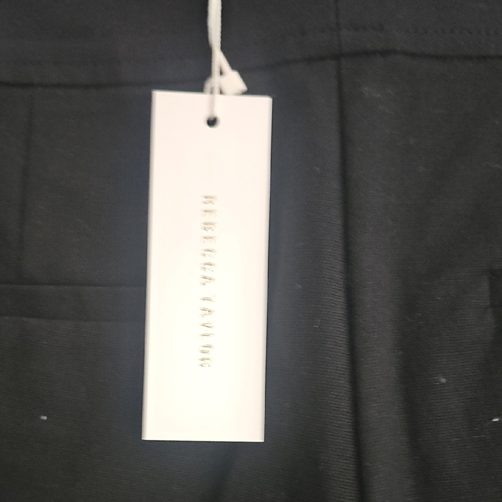 Rebecca Taylor Black High Waist Scalloped Shorts.. #390 - Picture 6 of 13